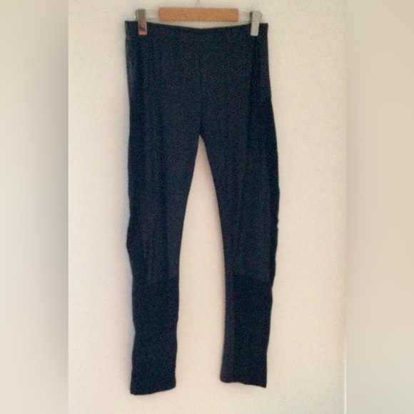 B&B COUTURE Black Contrast Leggings L - Picture 2 of 6